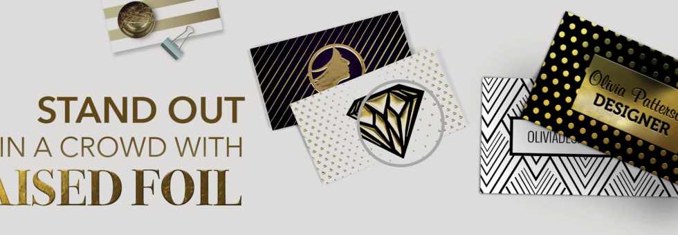 Raised Foil Business cards